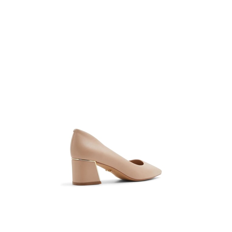 Moda Beige Elamaever Zapato De Tacón Bloque Aldo