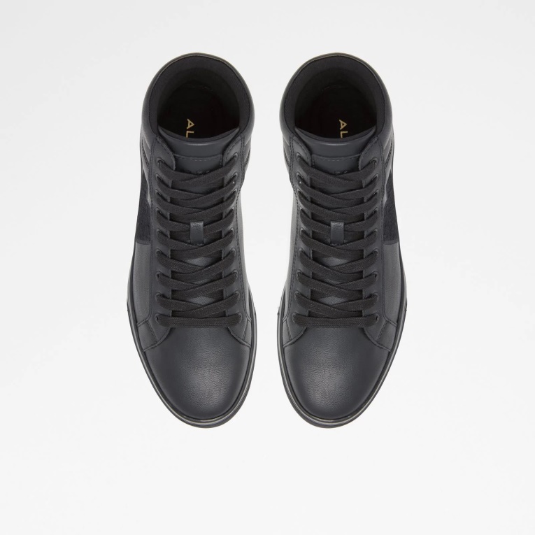 Zapatillas Altas Cupido Negras De Moda Con Cordones Aldo