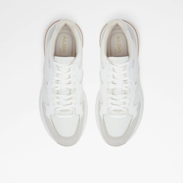 Luno Zapatillas Bajas Con Cordones Moda Blanco Aldo