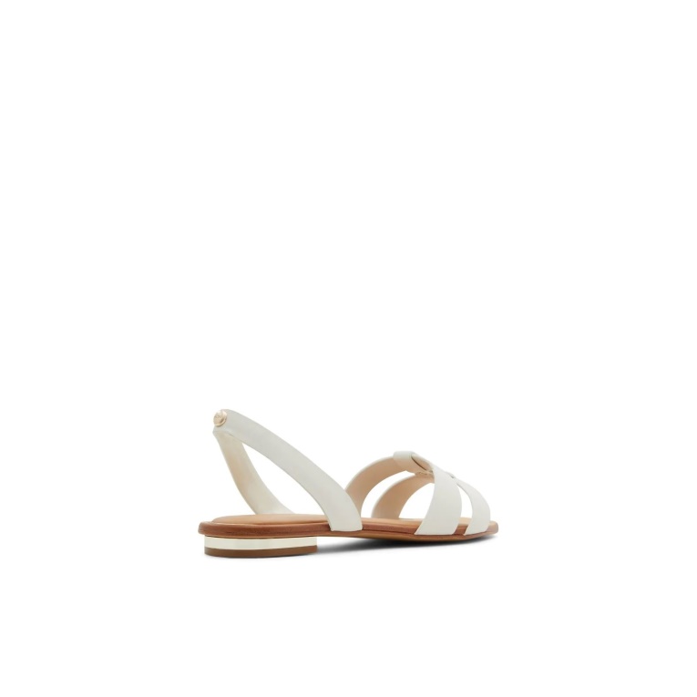 Sandalias Planas Balera Blancas Moda Aldo