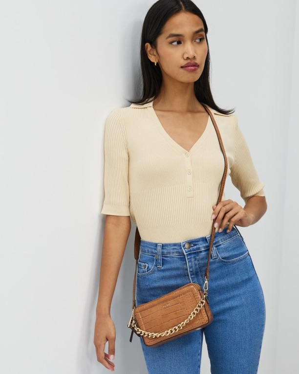 Moda Aldo Lunia 220 Bolso Coñac