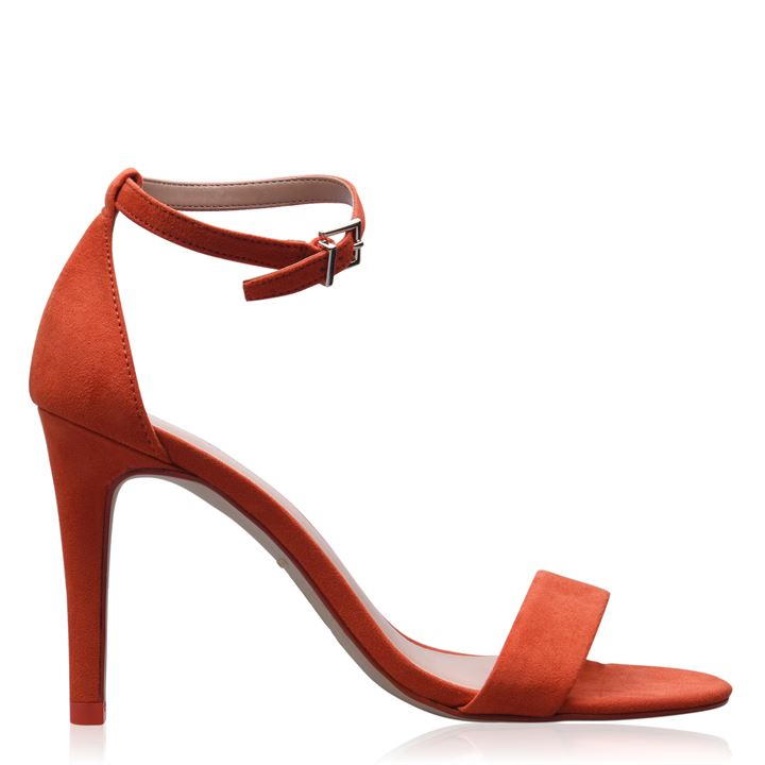Sandalias De Tacón Ahlberg De Aldo Damas Moda Aldo Naranja Brillante