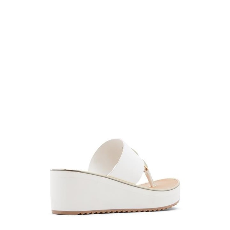 Aldo Fashion Otro Blanco Aldo Toea T-bar Sandalias