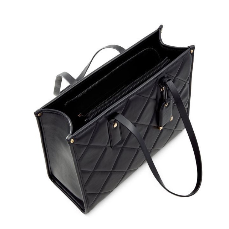 Bolso Tote Parpag De Aldo Negro Azabache Moda Aldo