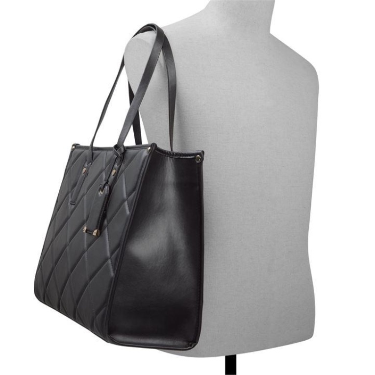 Bolso Tote Parpag De Aldo Negro Azabache Moda Aldo