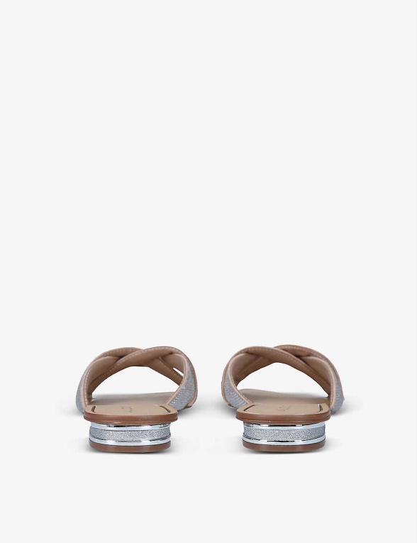 Aldo Bone Fashion Coredith Sandalias Tejidas Con Adornos De Diamantes De Imitación