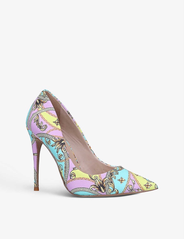 Aldo Mult/other Fashion Tenis De Piel Sintética Con Puntera En Punta Y Estampado Gráfico