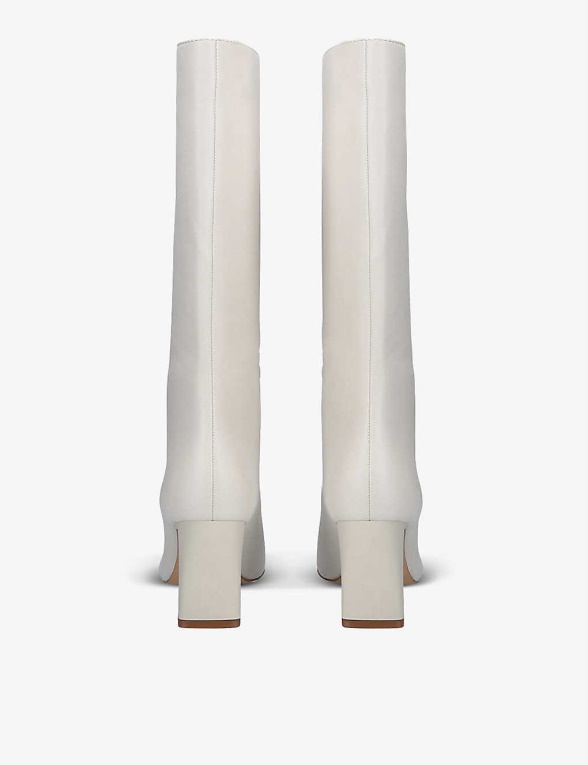 Botas Altas Hasta La Rodilla De Cuero Blanco/oth Lille De Aldo