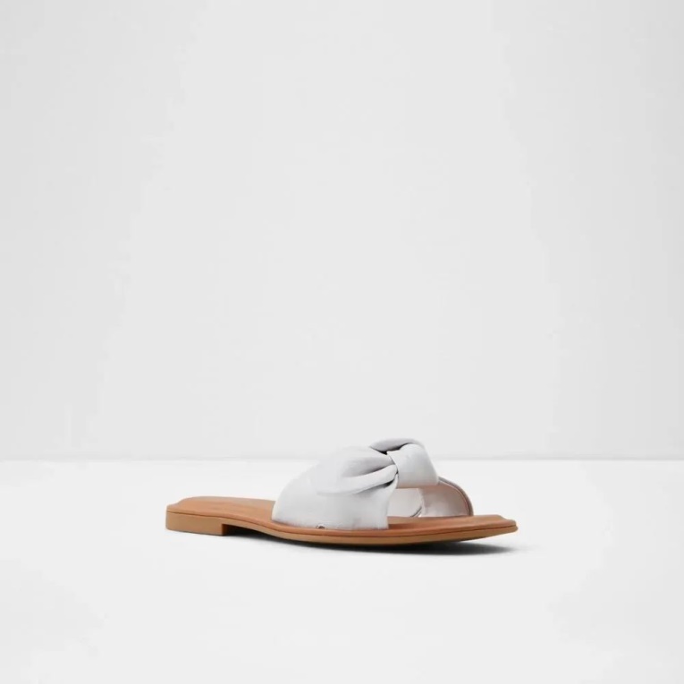 Blanco Sandalias Sin Cordones De Mujer Aldo Fashion Abayrith Slide
