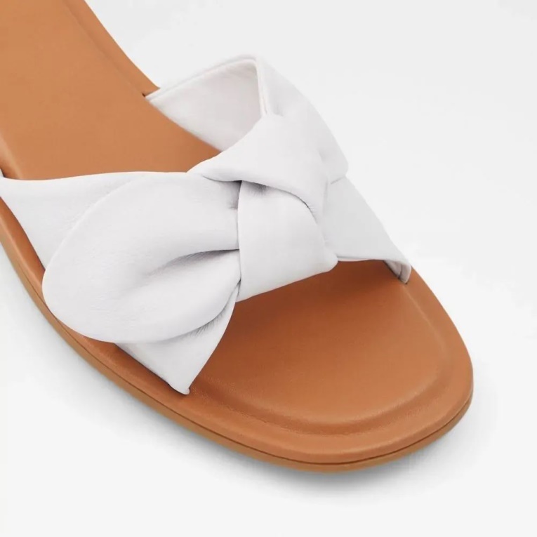 Blanco Sandalias Sin Cordones De Mujer Aldo Fashion Abayrith Slide