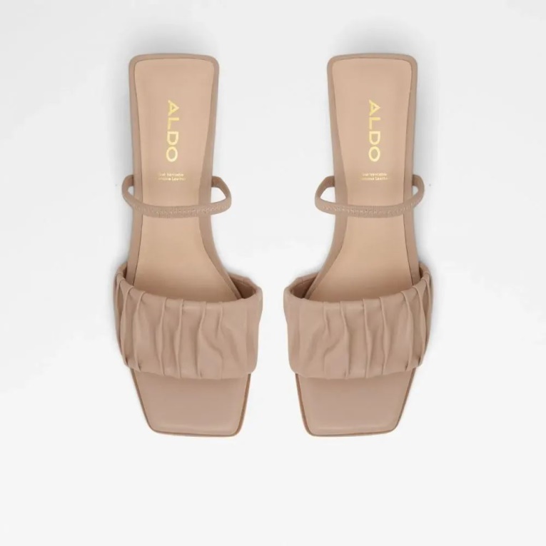 Moda Aldo Adreran Sandalia Mujer Tacón Bloque Otro Gris