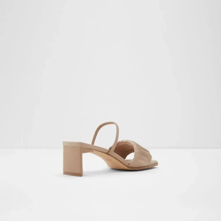 Moda Aldo Adreran Sandalia Mujer Tacón Bloque Otro Gris