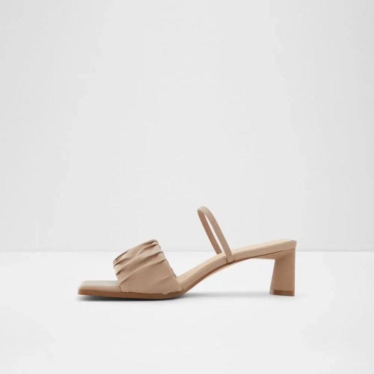 Moda Aldo Adreran Sandalia Mujer Tacón Bloque Otro Gris