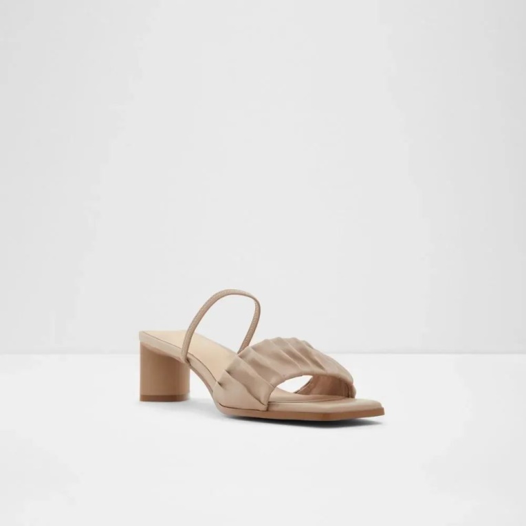 Moda Aldo Adreran Sandalia Mujer Tacón Bloque Otro Gris