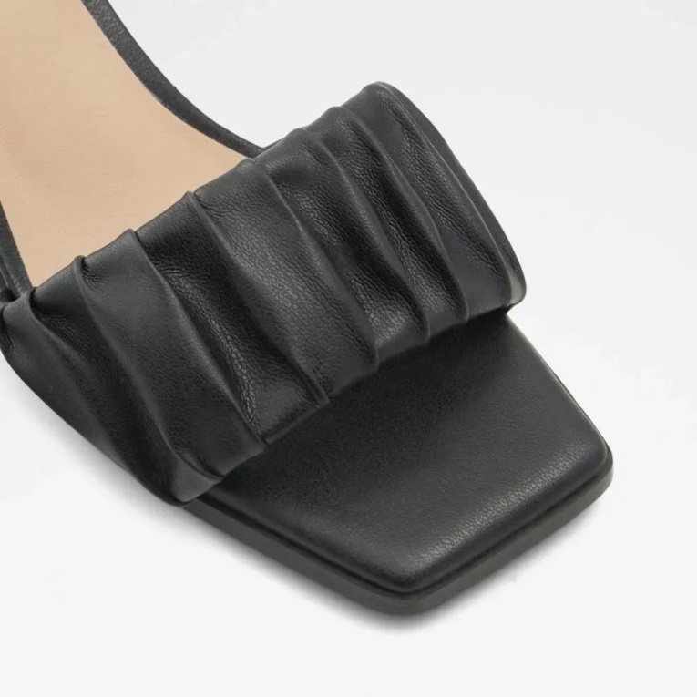 Sandalia De Tacón En Bloque De Mujer Adreran Negra De Moda Aldo