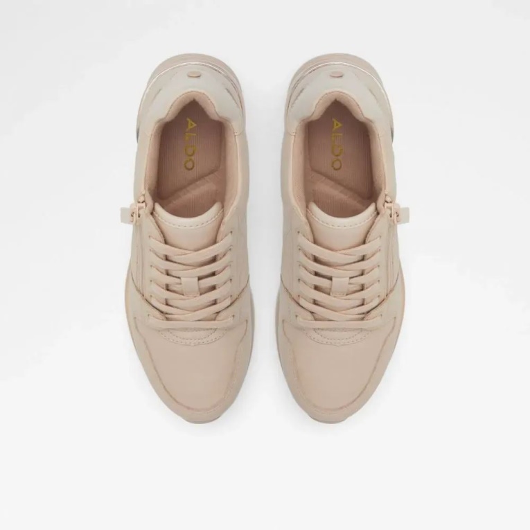 Moda Otro Rosa Adwiwia Zapatillas De Deporte Con Cordones Y Tacón Medio Para Mujer Aldo