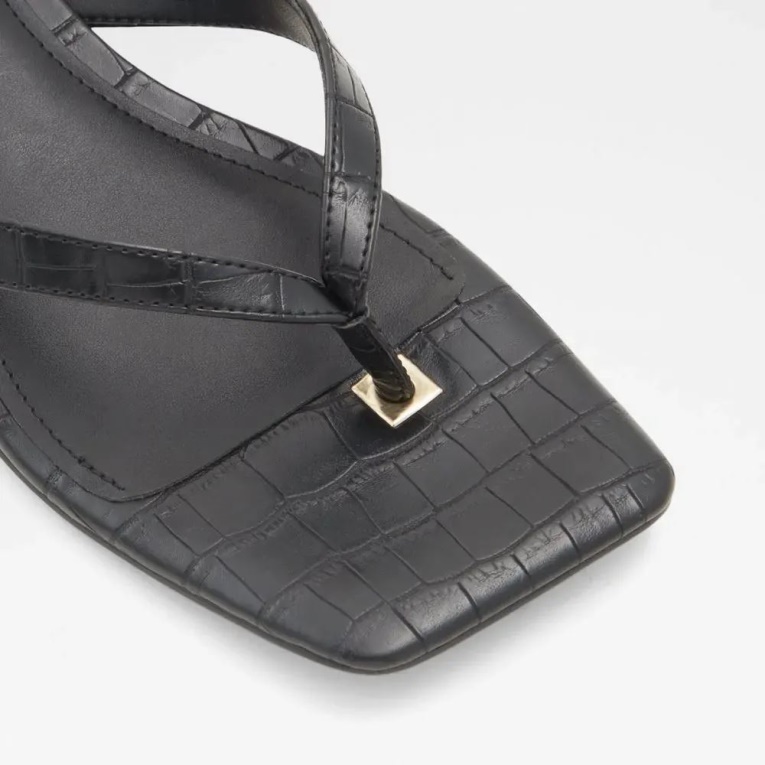 Sandalias De Mujer Con Tacón En Bloque Agralella Negro Aldo Moda
