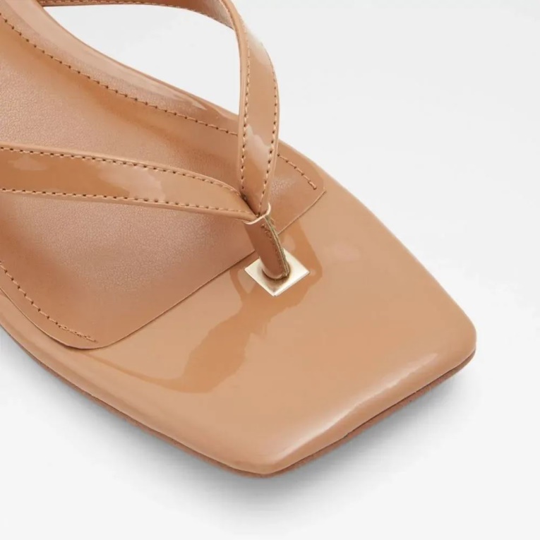 Sandalias Planas De Mujer Con Tira Al Tobillo Aldo Fashion Agralella En Beige Oscuro