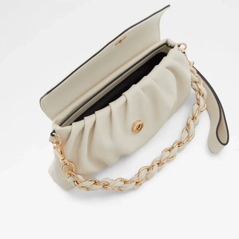Aldo Alodagyn Bolso De Mano De Mujer Clutch Hueso Moda