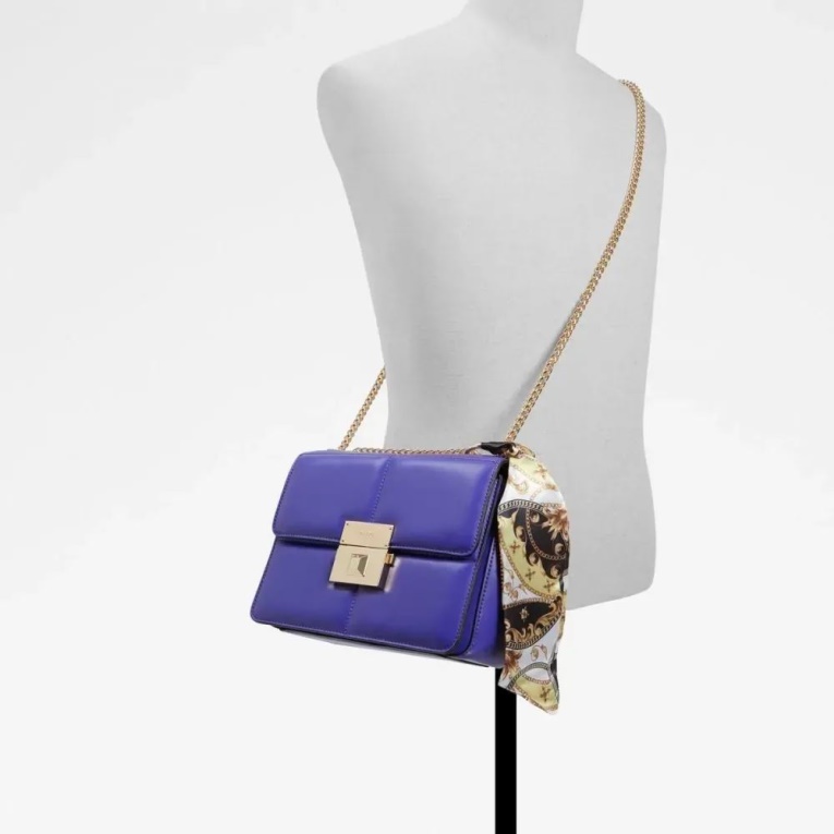 Bolso Bandolera De Mujer Aldo Fashion Albonnon Morado Medio