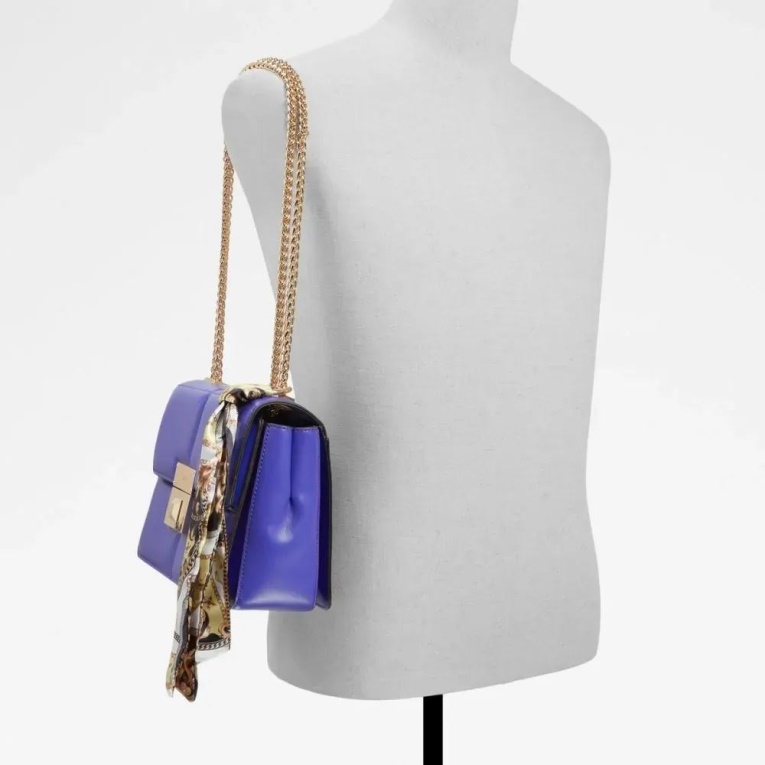 Bolso Bandolera De Mujer Aldo Fashion Albonnon Morado Medio