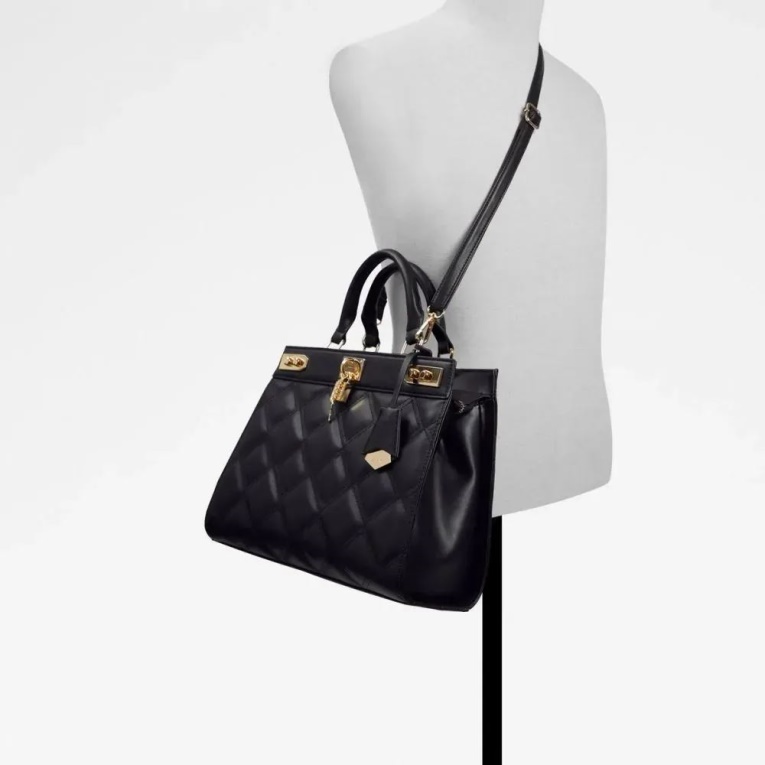 Moda Aldo Negro Annandra Mujer Bolso Satchel