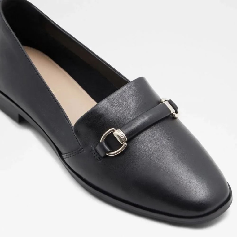 Negro Aldo Fashion Applegum - Sandalias De Mujer Con Tacón Plano