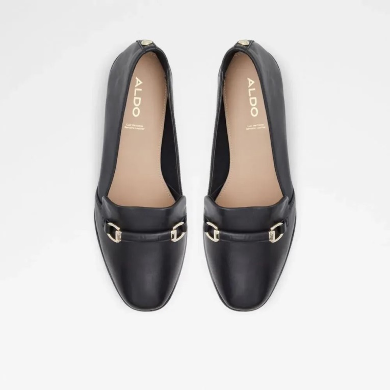 Negro Aldo Fashion Applegum - Sandalias De Mujer Con Tacón Plano