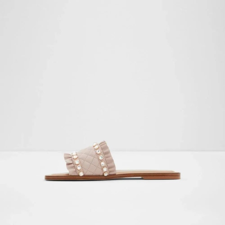 Sandalias Planas De Mujer Aldo Rosa Claro Arilith De Moda