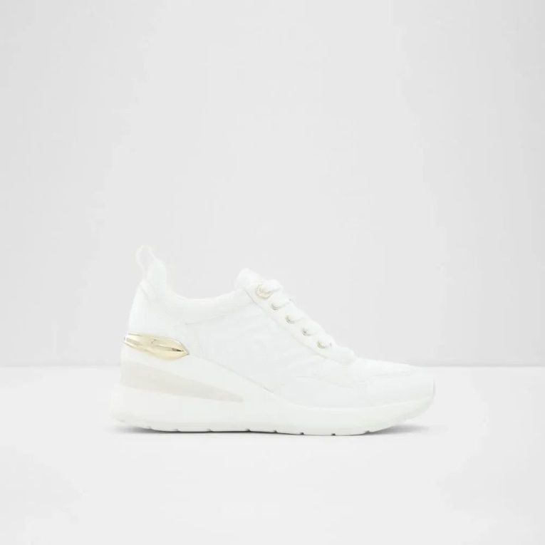 Asilahan Mujer Cuña Zapatillas Moda Blanco Aldo