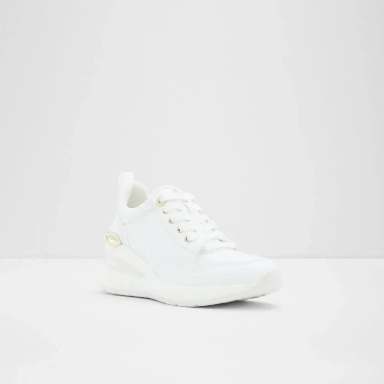 Asilahan Mujer Cuña Zapatillas Moda Blanco Aldo