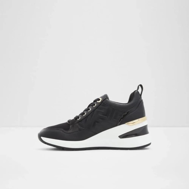 Negro Asilahan Mujer Cuña Zapatillas Moda Aldo