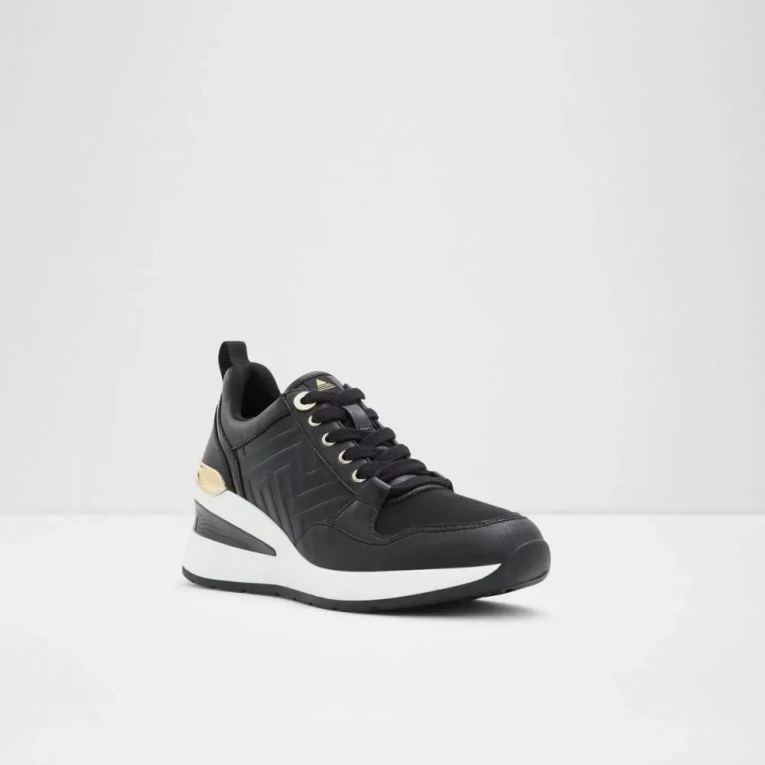 Negro Asilahan Mujer Cuña Zapatillas Moda Aldo