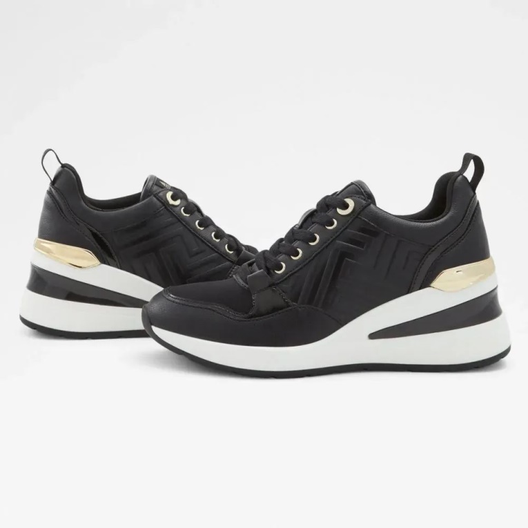 Negro Asilahan Mujer Cuña Zapatillas Moda Aldo