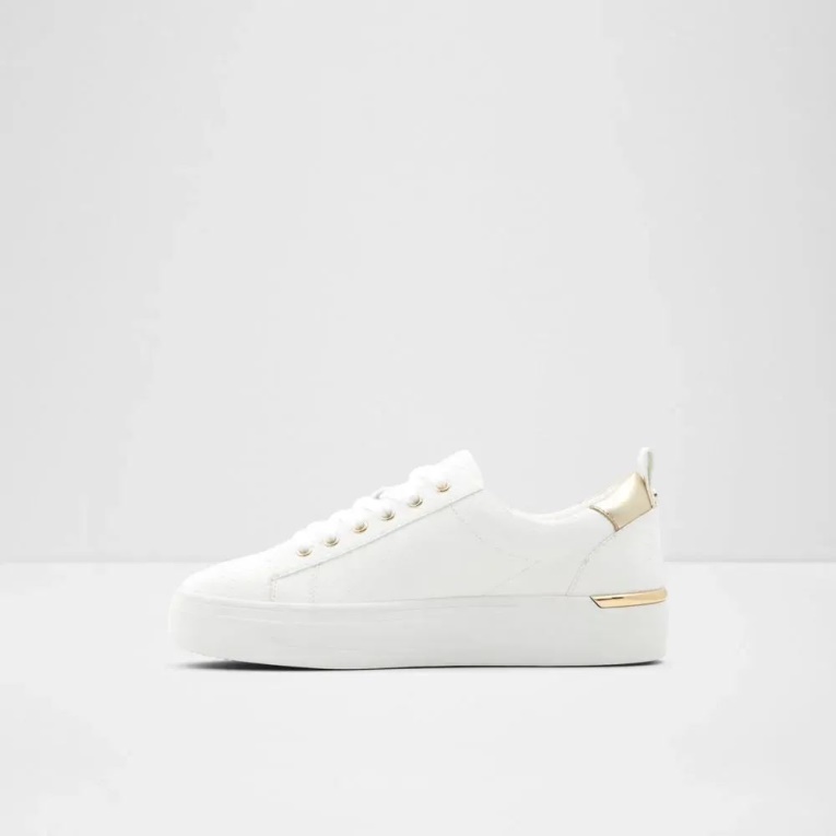 Blanco Astalewen Zapatillas Con Cordones De Mujer Aldo Fashion