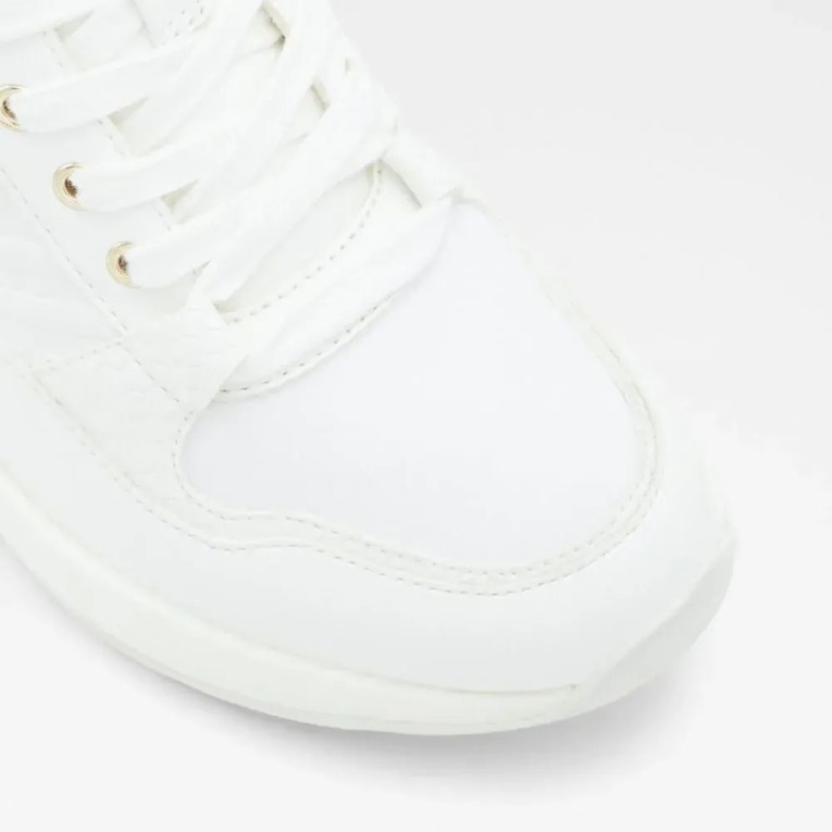 White Fashion Aldo Asilahan - Zapatillas De Mujer Con Cuña Y Cordones