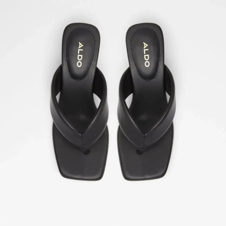 Aldo Fashion Auday - Sandalias De Tacón Con Correa Para Mujer, Color Negro