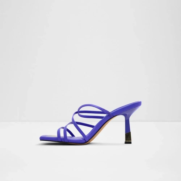 Aldo Aviah - Sandalias De Tacón Con Punta Abierta Para Mujer, Color Morado