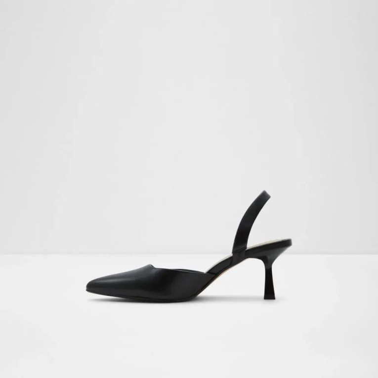 Basanti Mujer Sling Back Novedad Tacón Moda Aldo Negro