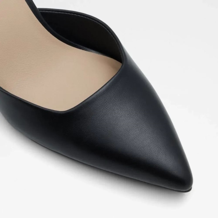 Basanti Mujer Sling Back Novedad Tacón Moda Aldo Negro