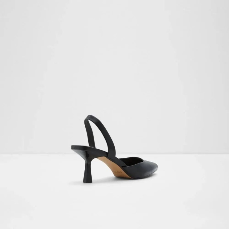 Moda Negro Aldo Basanti Mujer Sling Back Tacón Novedad