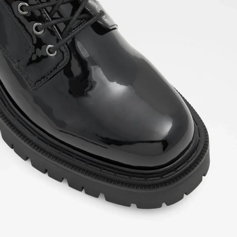 Bigmove Zapatos Oxford Con Suela Dentada Para Mujer Moda Negro Aldo