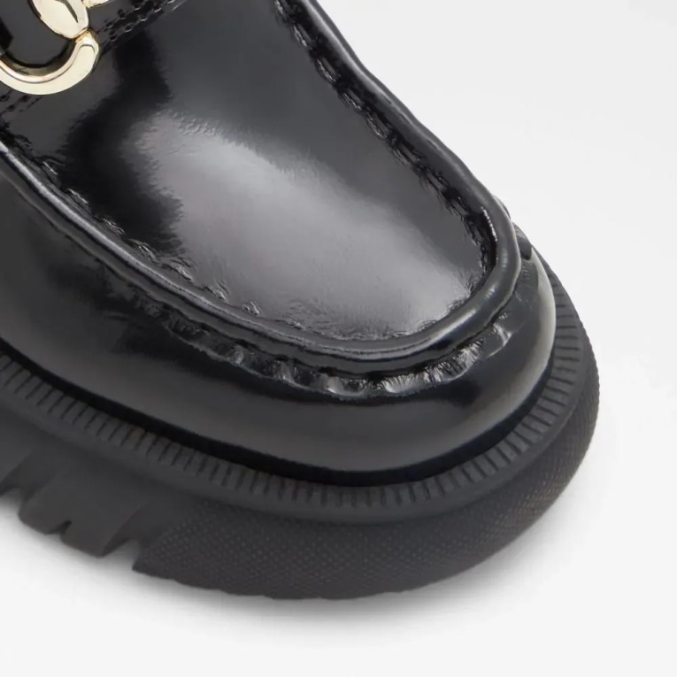 Bigwalk Mocasines Con Suela Dentada Para Mujer Moda Aldo Negro