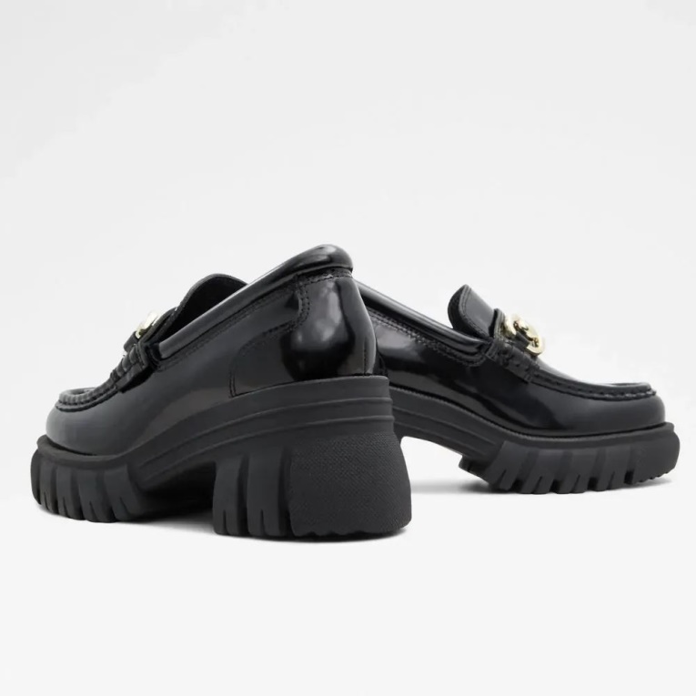 Bigwalk Mocasines Con Suela Dentada Para Mujer Moda Aldo Negro