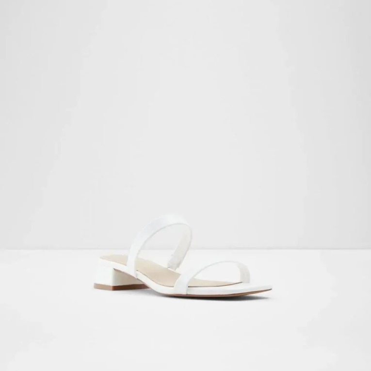 Sandalias De Tacón Bajo En Bloque Para Mujer Biliwen Blanco Aldo Fashion