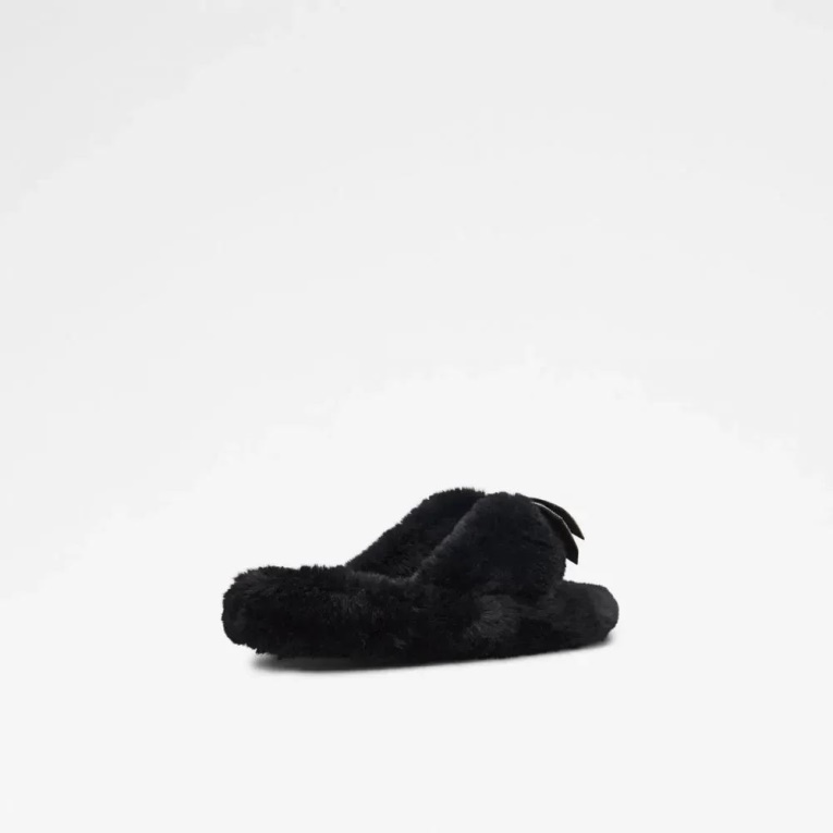 Sandalias De Piel Sintética De Mujer Bowpouf Negras Aldo Fashion