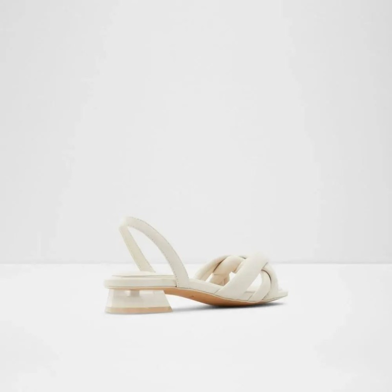 Otro White Buttercupp Sandalia Con Tira Trasera Y Punta Abierta Para Mujer Moda Aldo