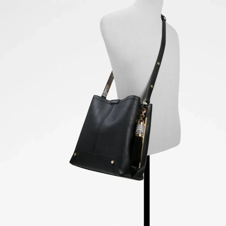 Aldo Fashion Callia Bolso De Mano De Mujer Bolso Bombonera Negro