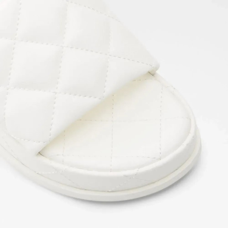 Aldo White Fashion Carreaux - Sandalias Ligeras Para Mujer