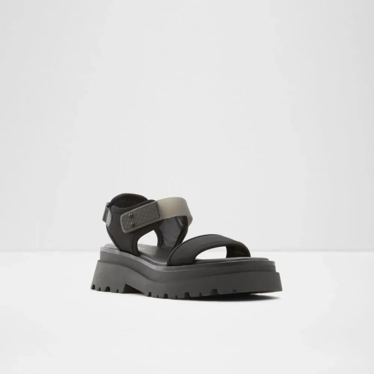 Cendrix Mujer Lug Suela Sandalia Moda Aldo Negro